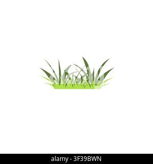 Green Grass icon vector illustration. Grass Simple Design Stock Vector