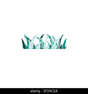 Grass Vector Illustration Design. Grass Icon on White Background Stock Vector