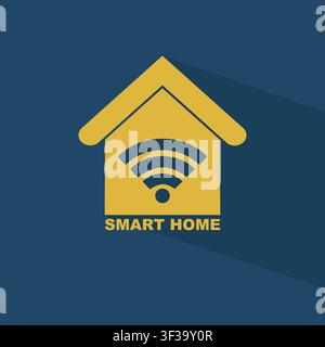 Smart house system with centralized control by wifi Stock Vector