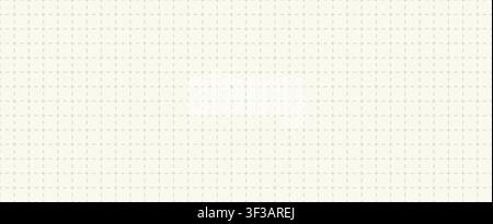 Dashed grid seamless pattern. Minimalist notebook paper planner dash cross page background for notes. Blueprint bg. Education abstract. Vector illustr Stock Vector