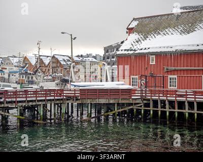 Winter day in Tromso Stock Photo