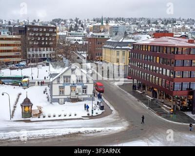 Winter day in Tromso Stock Photo