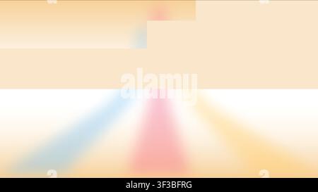 Abstract Concept Retro Style Three Color Arrows Merging Upward on Cream Background Stock Vector