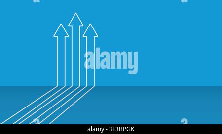 Forward progress and growth arrows vector featuring dynamic upward and ...