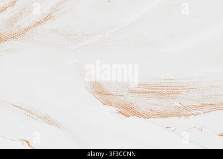 Abstract background with white and golden ochre oil paint strokes on canvas surface texture for creative modern design graphic overlay or wallpaper el Stock Photo