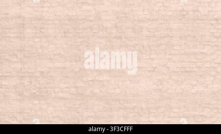 Aged Painted Brick Wall with Authentic Soft Peach Texture Loft Style Industrial Finish Stock Photo