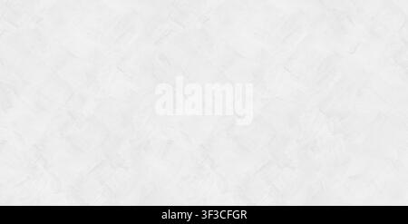 Paint brush strokes plaster texture uniform white cloud dancer pastel background Stock Photo