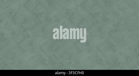 Paint brush strokes plaster texture uniform olive sage green pastel background Stock Photo