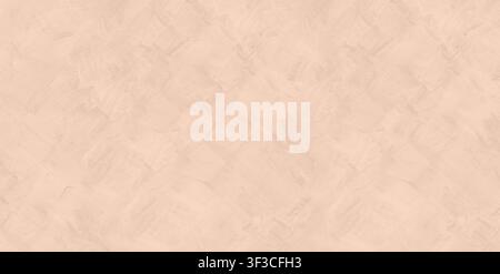 Paint brush strokes plaster texture uniform Soft Peach pastel background Stock Photo