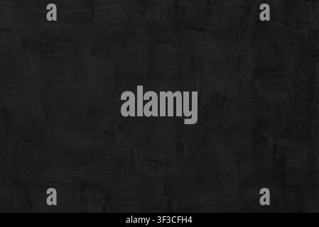 Abstract Plaster Background With Tactile Multi Directional anthracite Paint Brush Strokes Stock Photo