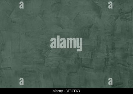Abstract Plaster Background With Tactile Multi Directional Sage Green Paint Brush Strokes Stock Photo