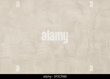 Abstract Plaster Background With Tactile Multi Directional Warm Beige Paint Brush Strokes Stock Photo