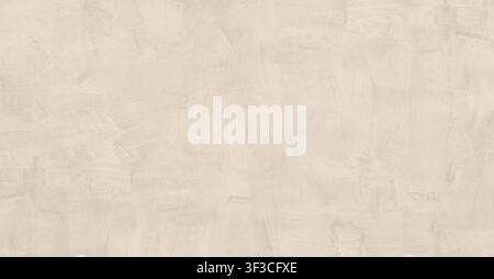 brush painted plaster sand warm beige pastel uniform background Stock Photo