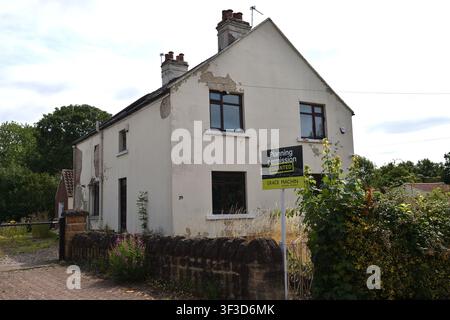 Linby Village in the county of Nottinghamshire, Planning Housing Stock Photo