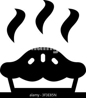 Pie Icon, Dessert, Food, Baked Good, Sweet, Pastry, Bakery, Cake Stock Vector