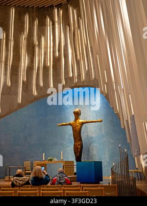 The Northern Lights Cathedral in Alta Stock Photo