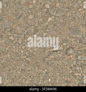 A close-up view of a rocky hiking trail surface with mixed stones and dirt, showing natural ground texture. Stock Photo