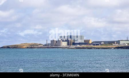 Historic decommissioned Wylfa Nuclear Power Station off the coast of Anglesey, Wales on 20 July 2026 Stock Photo