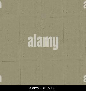 A wall of exposed concrete panels with a repeating pattern of architectural pinholes. Stock Photo