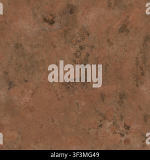 An old concrete wall surface featuring brownish stains, oxidation marks, and textured weathered spots. Stock Photo