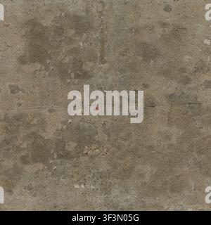 A weathered grey plaster wall surface showing age, patina, and raw texture. Stock Photo