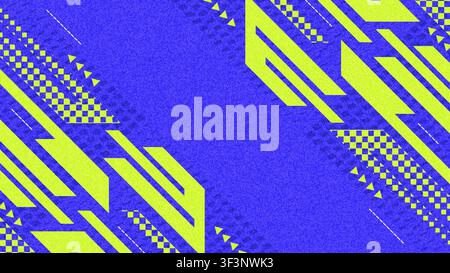 Blue and Gree Dynamic Sport Background With Geometric Shapes And Grunge Texture Stock Vector