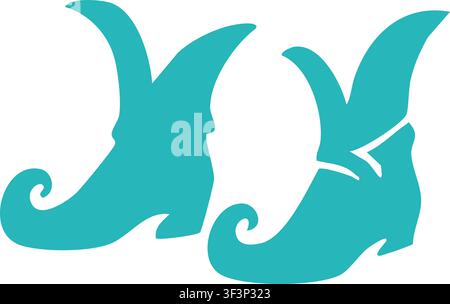 Decorative fantasy symbol composed of mirrored curling forms creating a soft flowing ornamental silhouette Stock Vector