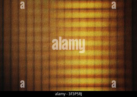 Warm golden abstract background showing line patterns, light and textured shadows Stock Photo