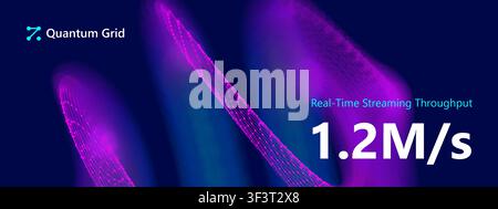 Ai transformation abstract technology background with blue network data. Pattern digital tech global cyber vector design with artificial. Science flow Stock Vector