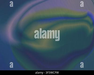 Atmospheric abstract gradient featuring aurora-inspired blue and green tones with soft luminous transitions and subtle analog grain. Modern chromatic Stock Photo