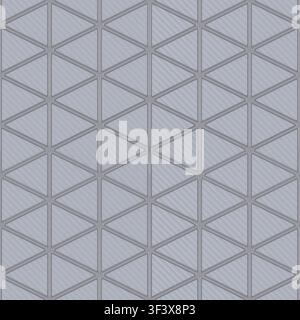 Triangular plastic surface texture seamless, tile pattern for graphic element backdrop banner background Stock Photo