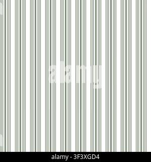 Striped ornament, seamless pattern. Vector illustration. Vertical thin lines on an olive background. For textiles, wallpaper, packaging and digital ba Stock Vector