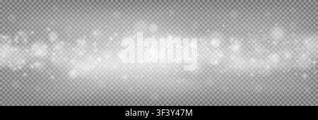 Navy transparent winter snowstorm sky mesh gradient. Ice snowfall swirl snow frozen effect overlay. Magic dust particles. Christmas and New year spotl Stock Vector