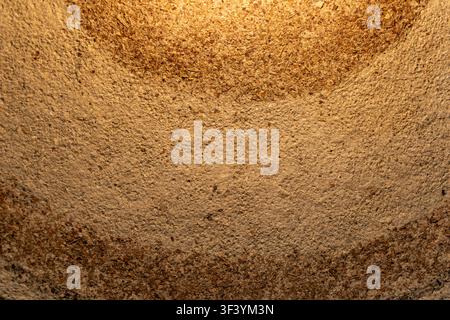 Close Up Texture of Recycled Paper Composite Material Used for Sustainable Lamp and Lighting Fixture Design, Eco Friendly Interior Material Background Stock Photo