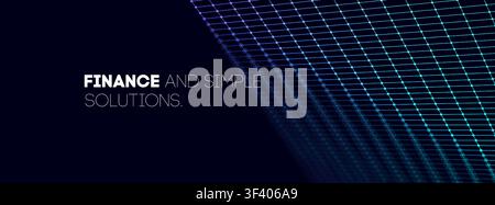 Background game grid for neon tech arcade and abstract bg retro. Digital hud line for futuristic 80s space and purple blue pattern. Vr 3d floor for wi Stock Vector