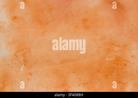 brown abstract watercolor background painted on paper texture Stock Photo
