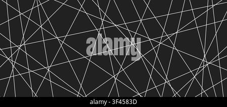 Chaotic straight diagonal strokes create dynamic monochrome vector texture. Stock Vector