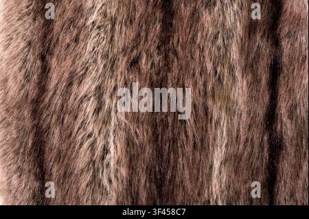 Brown animal fur showing a soft and warm natural texture Stock Photo