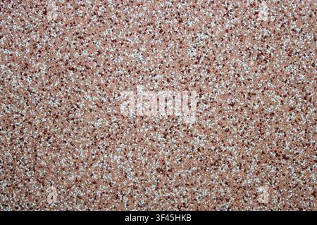 Mineral mosaic plaster texture with fine marble chips and acrylic granules background Stock Photo