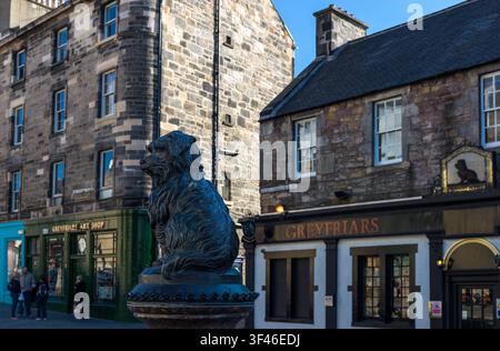 Great Britain, Scotland, Edinburgh, the famous Bobby dog in Candelmaker row, Greyfriars area Stock Photo