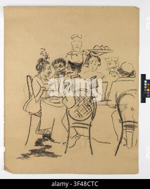 A cartoon drawing. Stock Photo