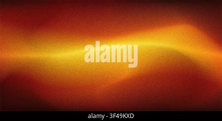 Abstract soft glow creating warm orange and yellow grainy gradient background Stock Photo