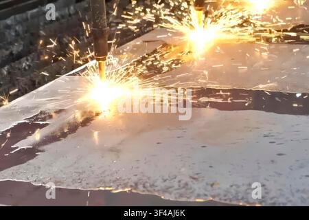 CNC welding machine with water cooling. Stock Photo