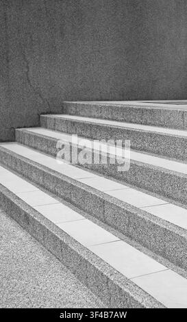 Conceptual abstract of stone stair steps representing growth, journey and success Stock Photo