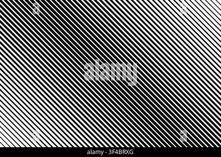 Diagonal parallel lines of different thikness with faded effect. Black tilted stripes on white background. Striped print with gradation effect Stock Vector