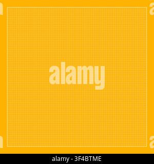 Yellow circle grid background with repeating geometric pattern for education, mathematics, design, printable worksheets, learning materials, engineeri Stock Vector