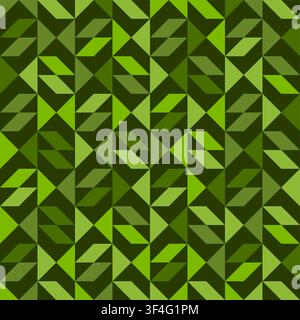 Bright bold vibrant abstract geometric quilt seamless vector pattern, color block technology, geometric colorful patchwork background. Stock Vector
