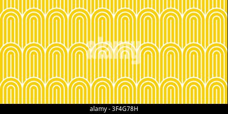 Pasta seamless pattern. Italian spaghetti background. Yellow Japan ramen design. Chinese noodle texture. Abstract wavy line pattern. Italian food bg Stock Vector
