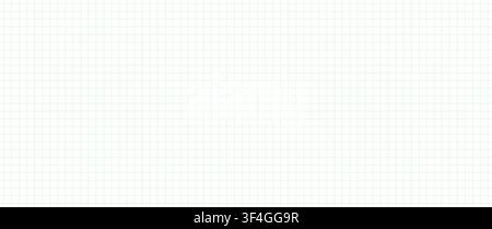 Horizontal wide school blue notebook retro realistic seamless texture. Empty clean chequered sheet of paper for education. Vector illustration Stock Vector