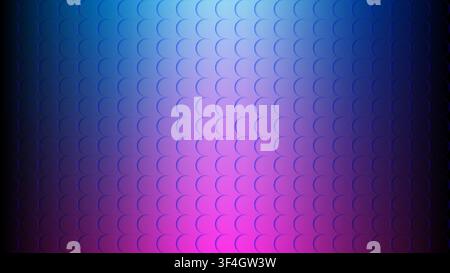 Neon purple to deep blue geometric background with repeating circle grid pattern for creative media presentations tech wallpaper vector backdrops and Stock Vector